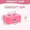 Unique Bargains Mini Safe Box with Metal Key Lock for Cash Watches 2 Pcs - 2 of 4