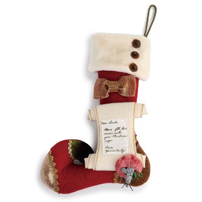 DEMDACO Dear Santa Stocking Red