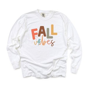 Simply Sage Market Women's Fall Vibes Long Sleeve Garment Dyed Tee - 1 of 2