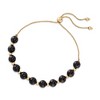 Ross-Simons Black Onyx and 14kt Yellow Gold Bead Bolo Bracelet Size - 3 of 4