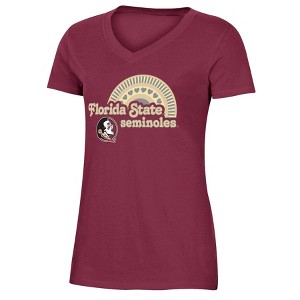 NCAA Florida State Seminoles Girls' V-Neck T-Shirt - 1 of 2