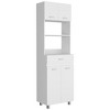 Okak Modern Sideboard Cabinet Freestanding Kitchen Pantry with 2 Doors and 5-tier Storage Shelve - 4 of 4