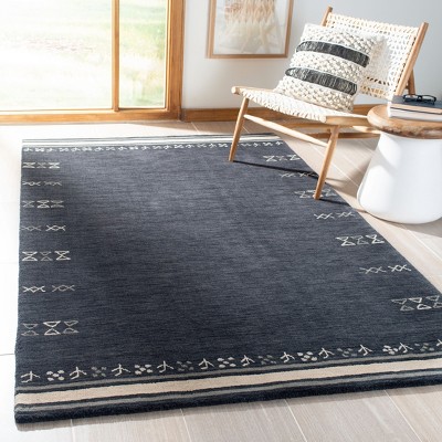 Gray Hand-Knotted Wool 8' x 10' Area Rug