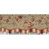RLF Home 100% Cotton Lymington Glory  Fully lined Windows Rod Pocket Valance 50" x 16"  Green - 3 of 4