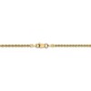 Black Bow Jewelry 2mm, 14k Yellow Gold, Handmade Solid Rope Chain Necklace - 4 of 4