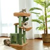 Multi-Level Cat Tree, Cat Tower Durable Sisal-Covered Scratching Posts,Cozy Caves,Condo,Dangling Ball,Jumping Platform for Cats Play &Sleep,Pet House - 2 of 4