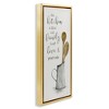 Stupell Industries This Kitchen Family Phrase Floating Frame Canvas Art, Gold, 11" x 25" - 2 of 4