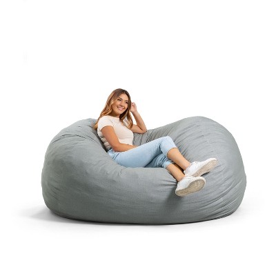 Big Joe Bean Bag Chair with Removeable Cover, Foam Filled, Multiple Sizes and Fabrics, All Ages