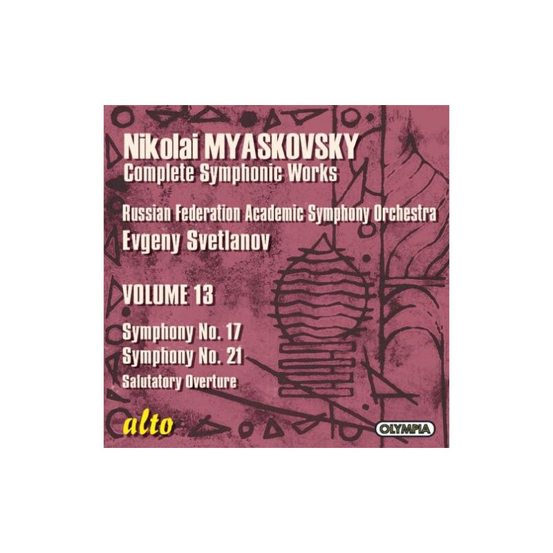 Myaskovsky & Russian Federation Sym & Svetlanov - Symphonies 17 & 21 (CD), 1 of 2