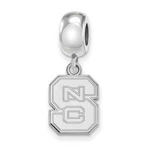 Black Bow Jewelry Sterling Silver North Carolina State Wolfpack NCAA Bead Charm - 1 of 4