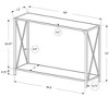 Monarch Specialties Accent Table Console Entryway Narrow Sofa Living Room Bedroom Black Marble Look Black Metal Contemporary Modern - 4 of 4