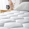 Aoibox Queen Mattress Pad Ultra Soft Quilted Fitted Topper Cover 8-21 Inch Deep Pocket Protector White for Home Hotel - 4 of 4