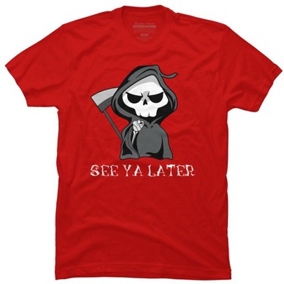 Men's Design By Humans See Ya Later Halloween T Shirt By thebeardstudio T-Shirt
