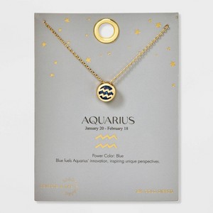 Celeste & Rae 14K Gold Dipped Zodiac Necklace - Gold - 1 of 4