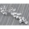 Alilang Elegant Silver-Tone Cascading Crystal Rhinestone Drop Earrings - 3 of 4