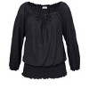 LASCANA Women's Off The Shoulder Top Solid - image 4 of 4