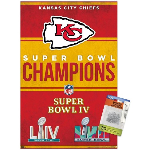 Trends International Nfl Kansas City Chiefs - Patrick Mahomes Ii 20  Unframed Wall Poster Print Clear Push Pins Bundle 14.725 X 22.375 : Target