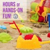 Beach Toys- 18pc Sand Set with Sifter, Rake, 4 Tools, 10 Molds Mesh Bag - 4 of 4