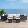 Presla 6 Pc Living Set - Indoor/Outdoor - PAT7715 - Safavieh - 3 of 4
