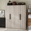 Famapy Modern 4-Doors Armoire Bedroom Storage Wardrobe - image 3 of 4