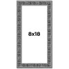 PosterPalooza | Panoramic Distressed Black Picture Frame - UV Acrylic, Foam Board Backing, Hanging Hardware - 2 of 4