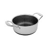 Livwell Brands Diamond Clad 3qt Hybrid Nonstick Stainless Steel Stock Pot and Lid: Tri Ply, Oven & Dishwasher Safe, Vented Lid - 4 of 4