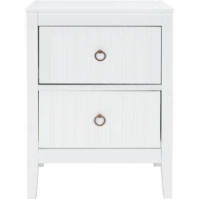 Tegan 2 Drawer Nighstand - White - Safavieh.