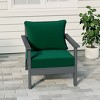 WestinTrends Avalon Gray Outdoor Modern HDPE Patio Club Chair with Deep Seat Cushions - 2 of 4