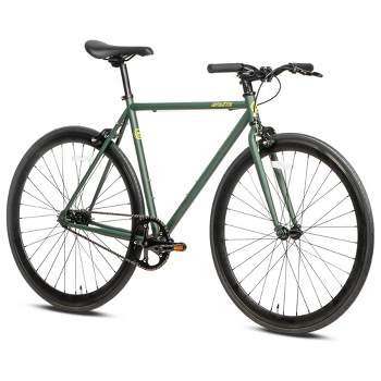 AVASTA BA9002WF-6 700C 50 Inch Single Speed Loop Fixed Gear Urban Commuter Fixie Bike with High-TEN Steel Frame for Adults 5' 1" to 5' 6", Green