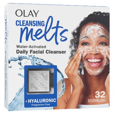 Olay Face Cleansing Melts with Hyaluronic Acid - 32ct