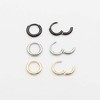 18K Real Gold Plated Sleeper Hoop Rings - Surgical Steel Body Piercing Jewelry for Nose, Septum, Helix, Daith, Lip, Nipple & More - 3 of 4