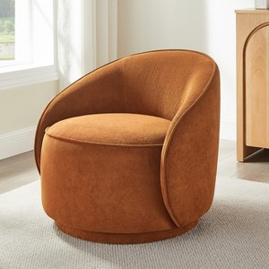 VANOMi Upholstered Sloped-Arm Swivel Chair - 1 of 4