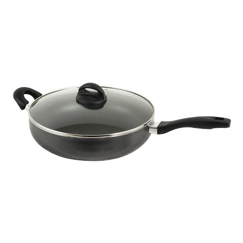 Oster Ashford 2 Quart Aluminum Nonstick Sauce Pan with Tempered Glass Lid  in Black