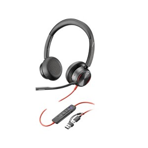 Poly Blackwire 8225 Stereo Microsoft Teams Certified USB-C Headset +USB-C/A Adapter - 1 of 4