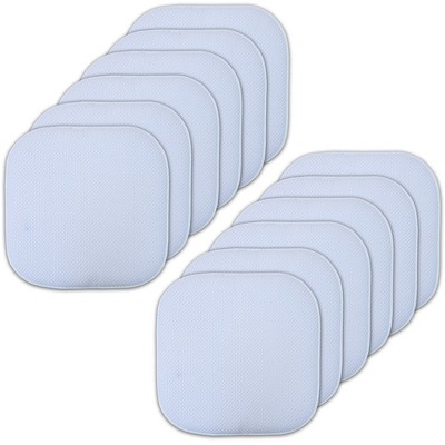 Honeycomb Memory Foam No Slip Back 16" x 16" Chair Pad Cushion by Sweet Home Collection®