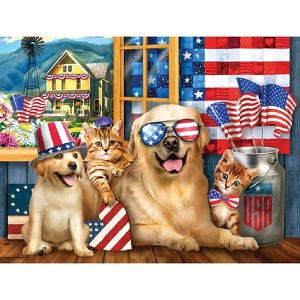 Sunsout Born in the U.S.A. 300 pc  Fourth of July Jigsaw Puzzle 29790 - 1 of 3