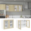 CLIHOME 23.6 in H Engineered Wood Wall Kitchen Cabinet with 2-Doors and 2-Shelves - 3 of 4