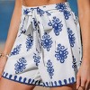 Women's Boho Tied & True Ornate Cover-Up Shorts - Cupshe - 2 of 4
