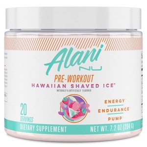 Alani Nutrition Pre-workout Energy Supplement Powder - Hawaiian Shaved ...