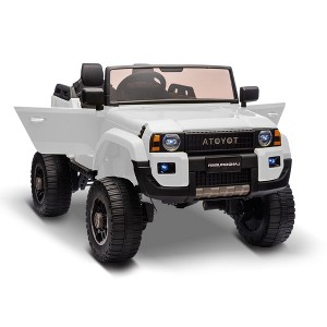 Kids Ride on Car, 2 Seater 24v Licensed Toyota Electric Car with Parent Remote Control, 7Ah Battery Powered - 1 of 4