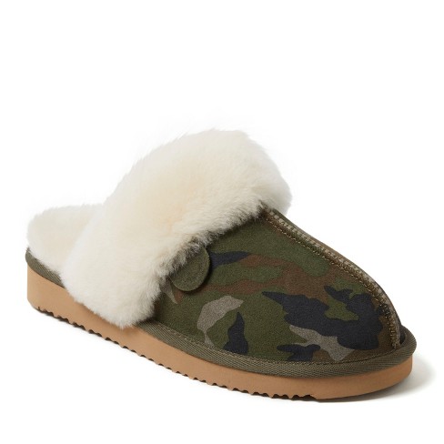 Fireside by dearfoams women's sydney genuine shearling discount scuff