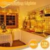 Itopfox 120LED String Lights, Waterproof Connectable Fairy Lights with Timer 8 Modes, Warm White Plug in Christmas Light for Indoor Outdoor Decor - 4 of 4
