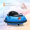 12V Ride-On Bumper Car for Toddlers, Electric Kids Car with Remote Control, Safety Belt, Music, Flashing Lights, 360¡ã Spin - 4 of 4
