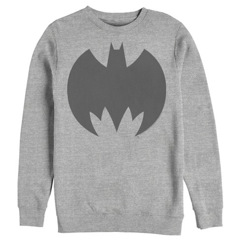 Men's Batman Logo Geometric Sweatshirt - Athletic Heather - Small : Target
