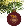 California State University Dominguez Hills Primary Logo Mini Small Tiny Wood Christmas Tree Holiday Ornament - 3 of 4