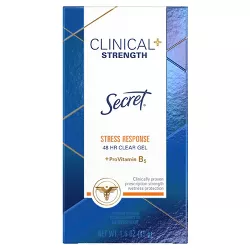 Secret Clinical Strength Antiperspirant & Deodorant Clear Gel - Stress Response - 1.6oz