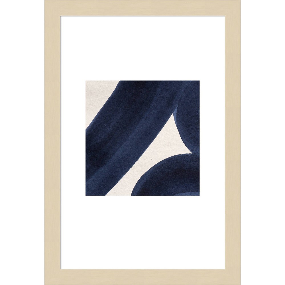 Photos - Other Decoration Amanti Art 11"x17" RJ Japandi by Simon West Wood Framed Wall Art Print: Modern Lithograph, Vertical Orientation
