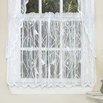 Songbird Motif Knit Lace Window Curtains by Sweet Home Collection™