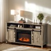 Farmhouse 59'' TV Stand For Tvs Up To 70'' With Electric Fireplace and 2-Door - 2 of 4