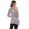 Maternity Printed Cold Shoulder Tunic - White Mark - 3 of 4